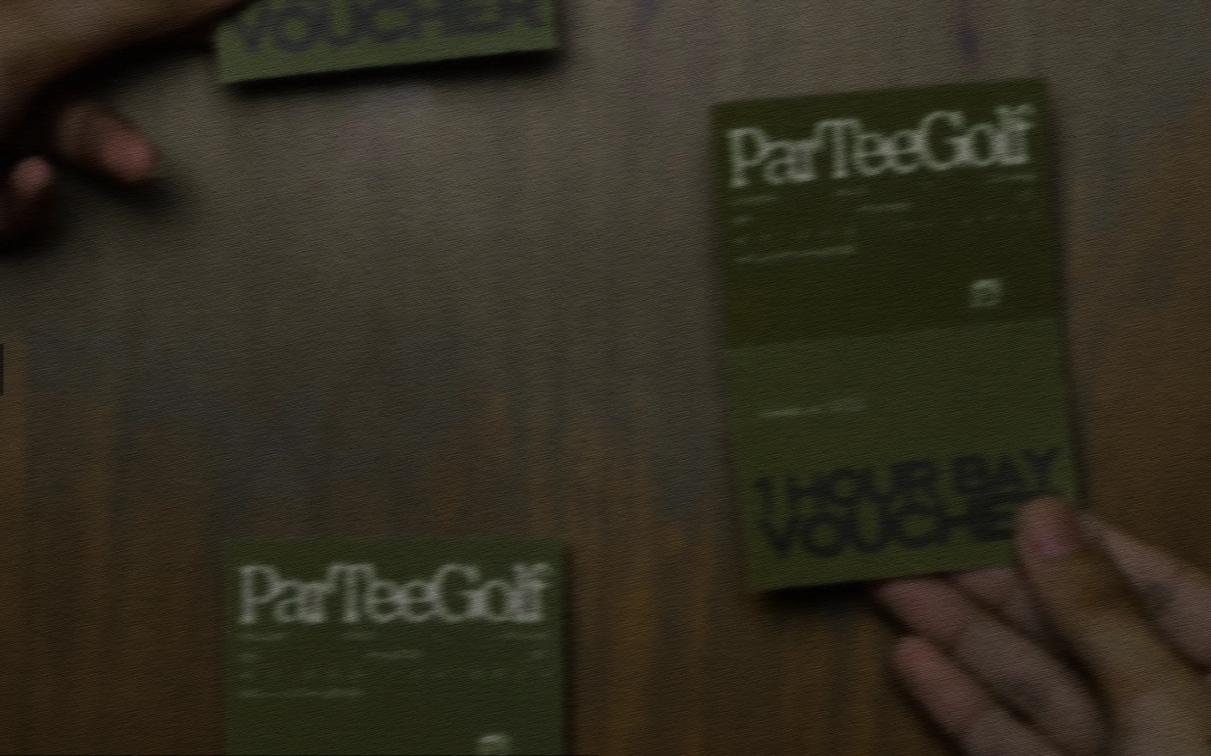 ParTee bay vouchers on the counter